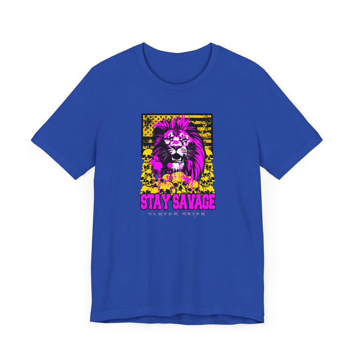 LION HEART FREEDOM TEE PURPLE GOLD /STAY SAVAGE