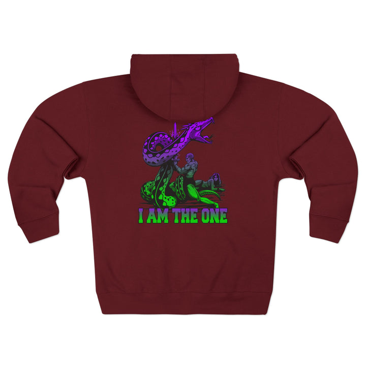 CG SERPENT SLAYER PURPLE GREEN /I AM THE ONE ZIP UP