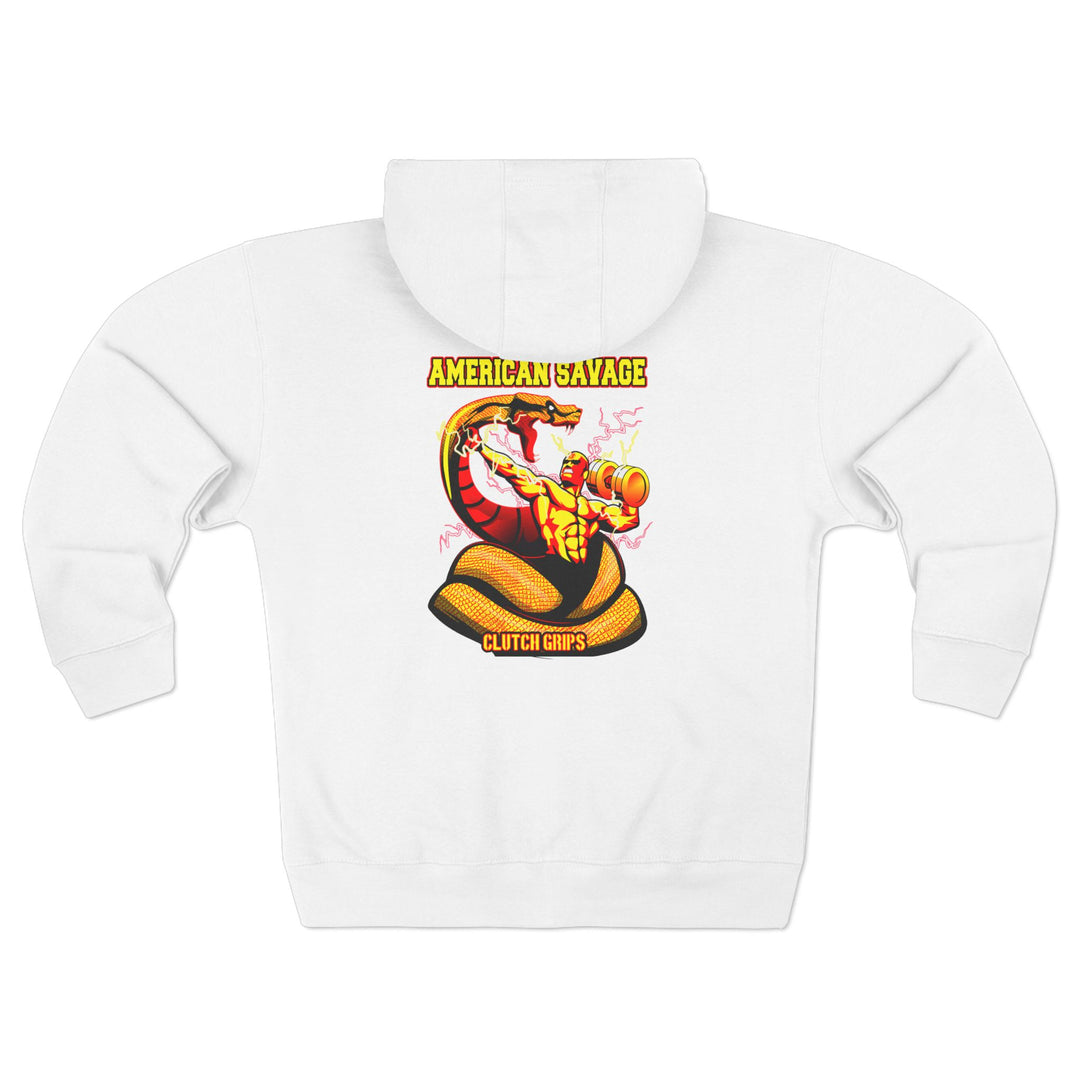 CG MAC VS SNAKE GOLD RED  /AMERICAN SAVAGE ZIP UP