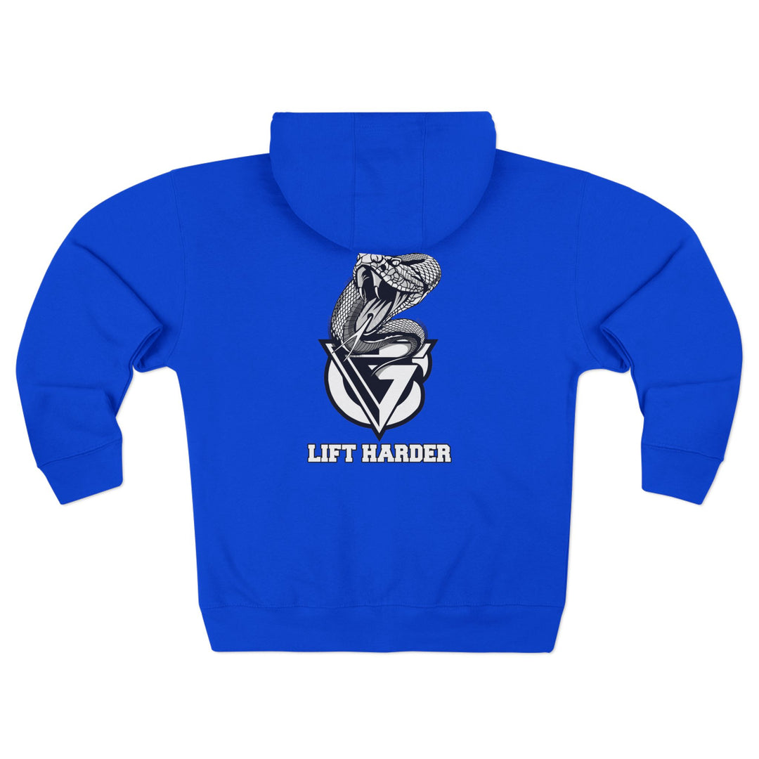 WICKED VIPER BLACK WHITE /LIFT HARDER ZIP UP (TIK TOK)