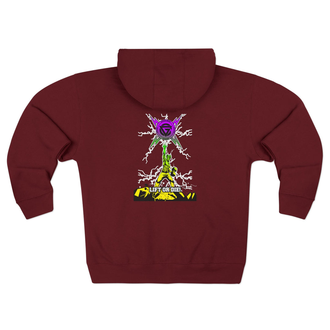 CG LIGHTNING KING YELLOW GREEN PURPLE /LIFT OR DIE ZIP UP