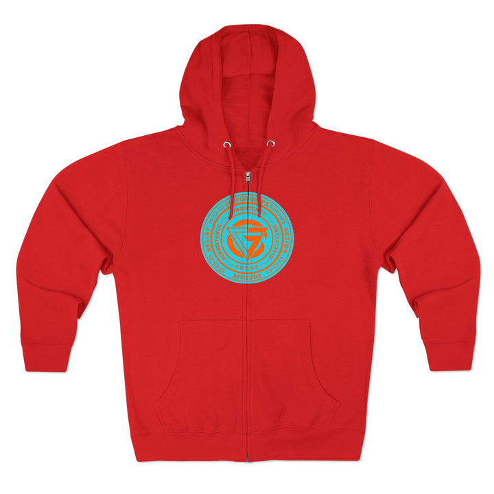 CG BIG MAC CHIEF AQUA ORANGE/CONQUER ZIP UP