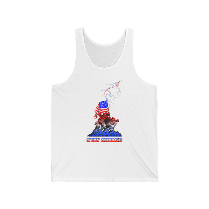 CG AMERICAN BAD ASS RED WHITE BLUE FADE /STAY SAVAGE