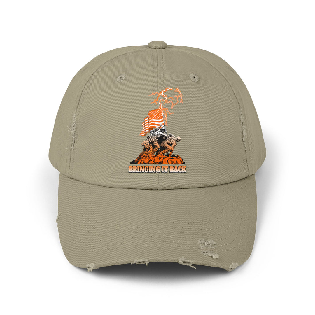 AMERICAN WARRIORS ORANGE WHITE FADE /BRINGING IT BACK CAP