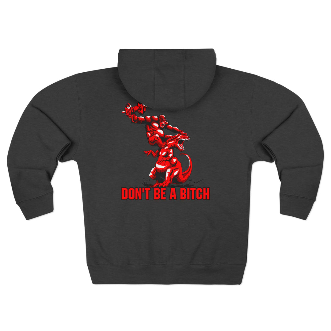 CG APE VS ZILLA 2ND FIGHT RED /DONT BE A BITCH ZIP UP