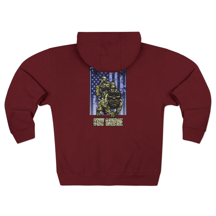 CG ANGRY DOG YELLOW CAMO /STAY SAVAGE ZIP UP