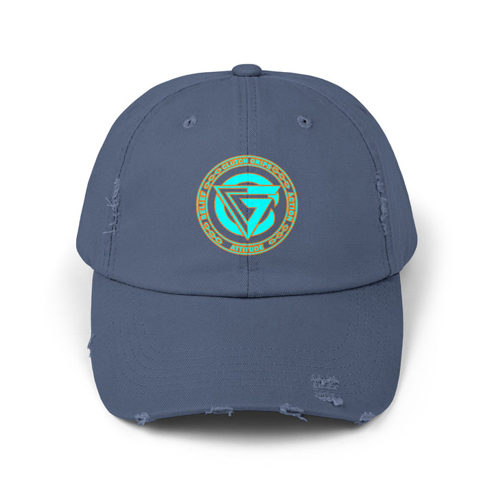 CG LOGO MIAMI AQUA /DISTRESSED CAP