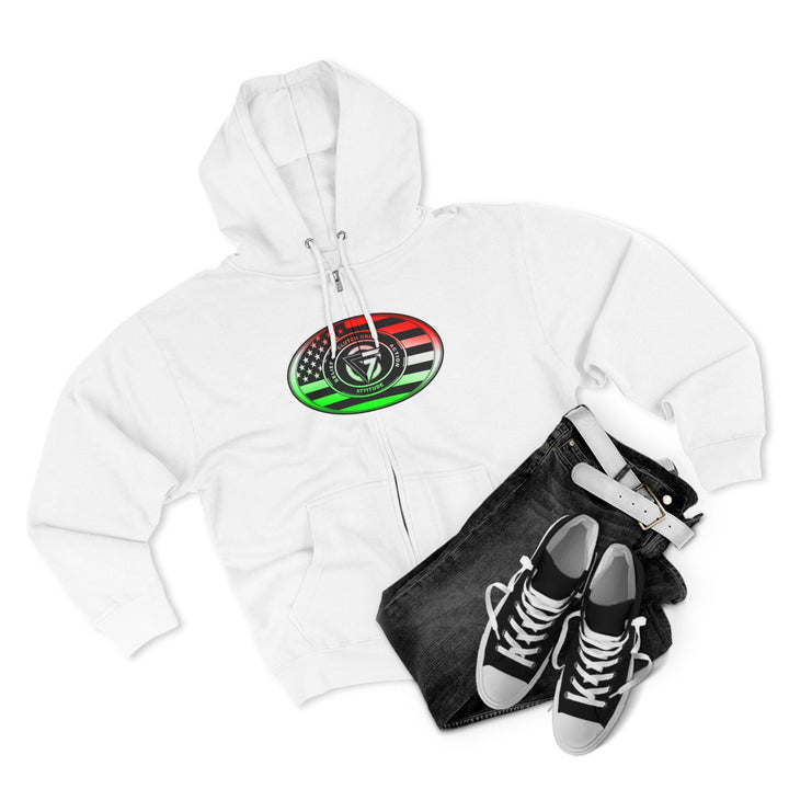 CG SERPENT SLAYER RED WHITE GREEN FADE /I AM THE ONE ZIP UP