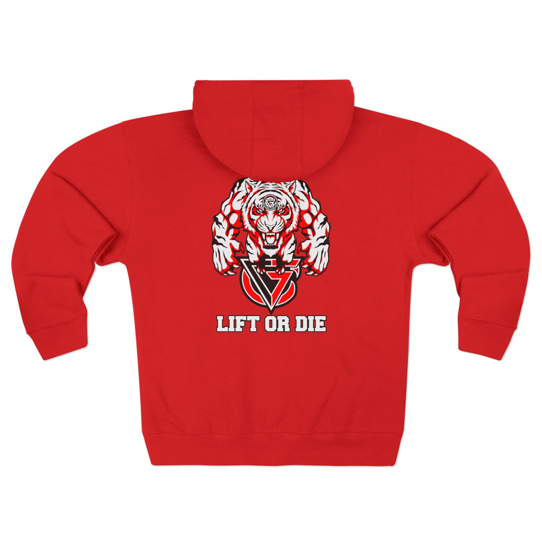 CG WICKED TIGER RED WHITE BLACK/LIFT OR DIE ZIP UP