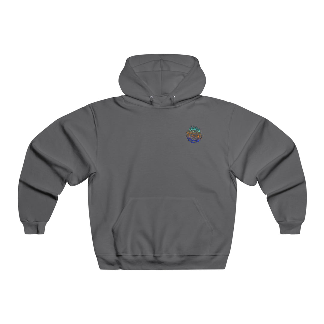 TIGER FLAME BLUE ORANGE AQUA /LIFT OR DIE