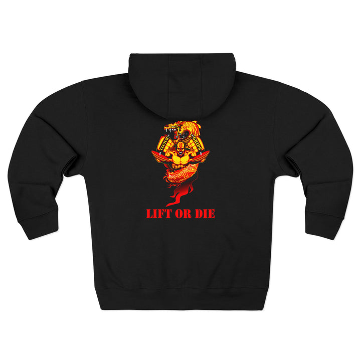 MAC DRAGON SNAP RED GOLD /LIFT OR DIE ZIP UP
