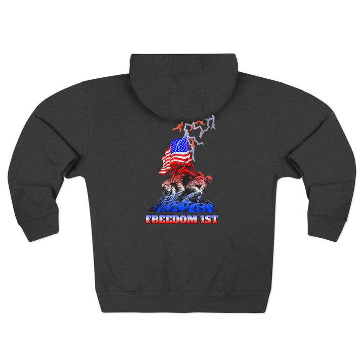 CG A AMERICAN WARRIORS ORANGE WHITE FADE /FREEDOM 1ST ZIP UP