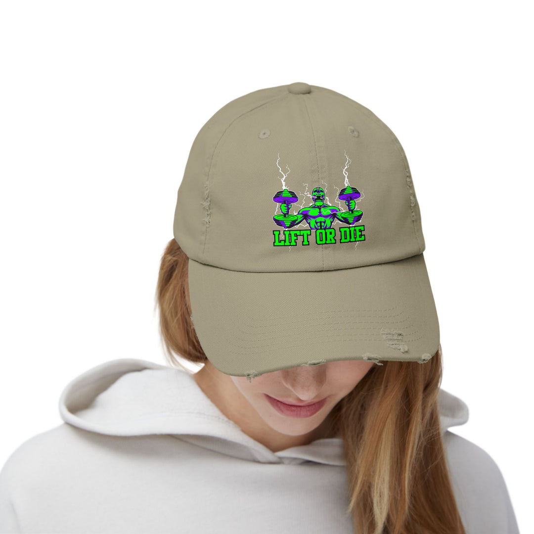 RIDE THE LIGHTNING HYPER PURPLE GREEN/LIFT OR DIE CAP