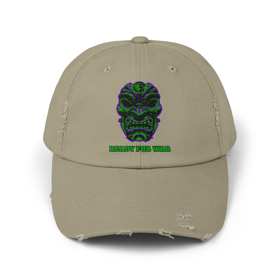 CG SAMURAI MASK PURPLE GREEN /READY FOR WAR CAP