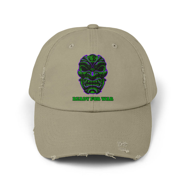 CG SAMURAI MASK PURPLE GREEN /READY FOR WAR CAP
