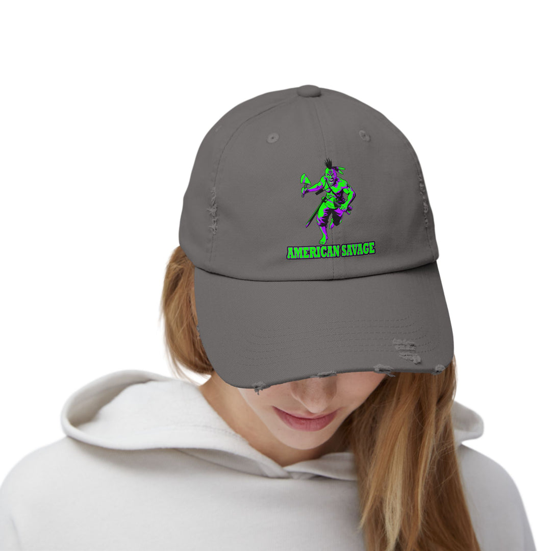 MAC BRAVE PURPLE GREEN /AMERICAN SAVAGE CAP