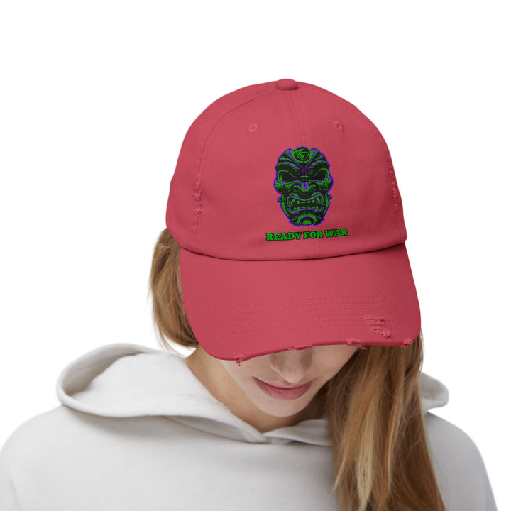 CG SAMURAI MASK PURPLE GREEN /READY FOR WAR CAP