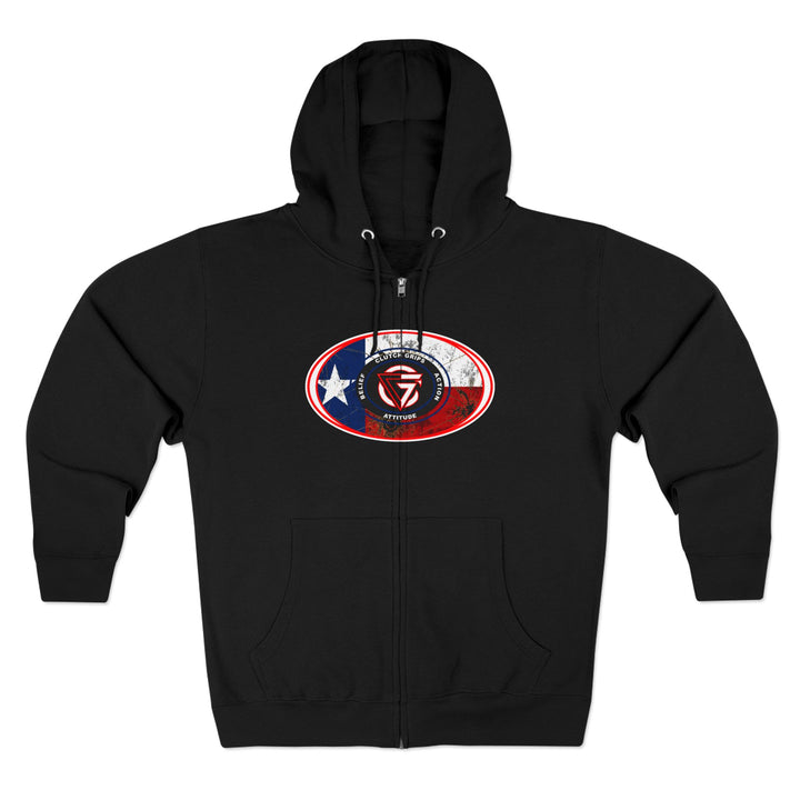 CG SKULL RED WHITE BLUE/STAY SAVAGE ZIP UP
