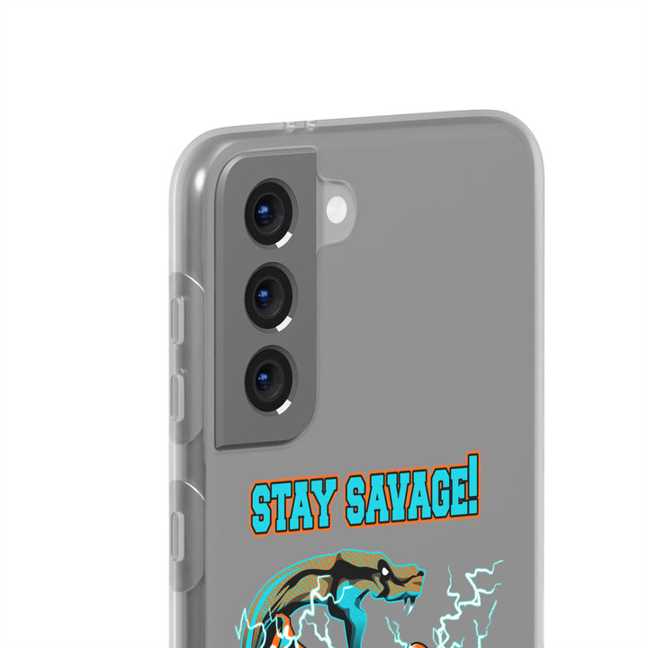 MAC VS SNAKE MIAMI COLORS AQUA ORANGE PHONE CASE /STAY SAVAGE