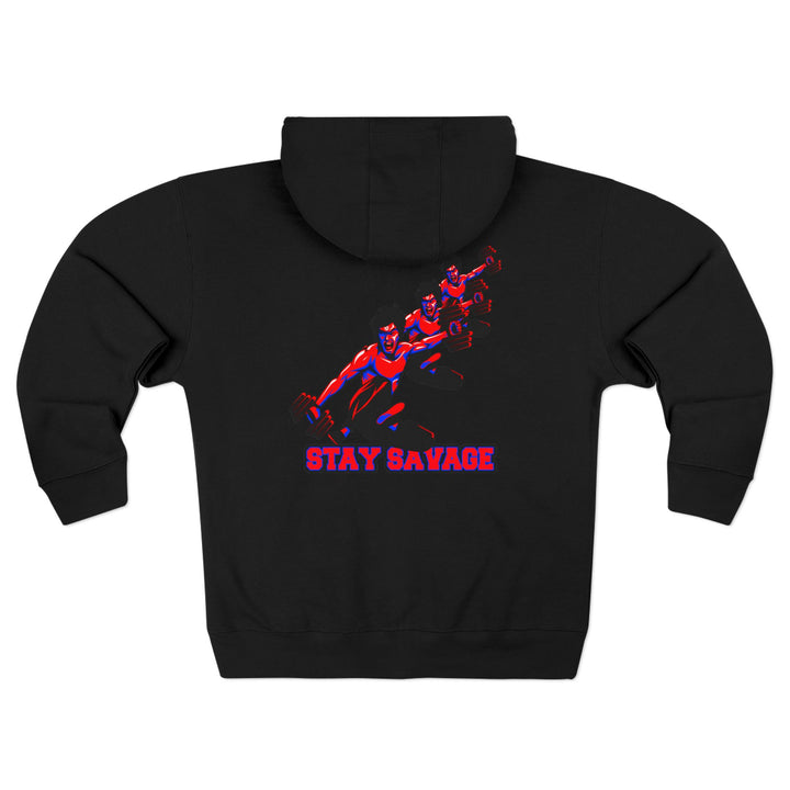 CG LIFT KICK RED BLUE/STAY SAVAGE ZIP UP