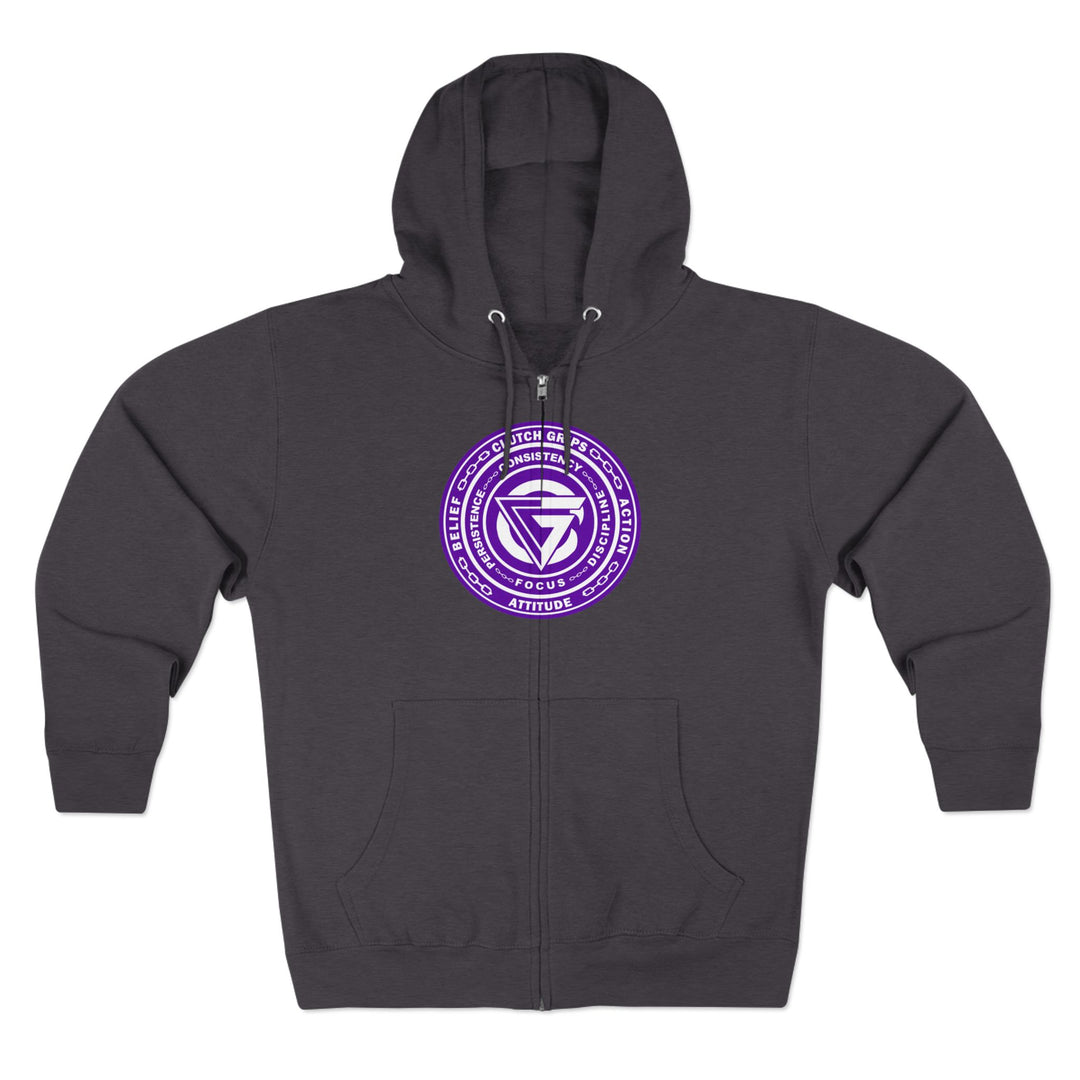 CG COLISEUM MAC PURPLE WHITE /LIFT HARDER ZIP UP
