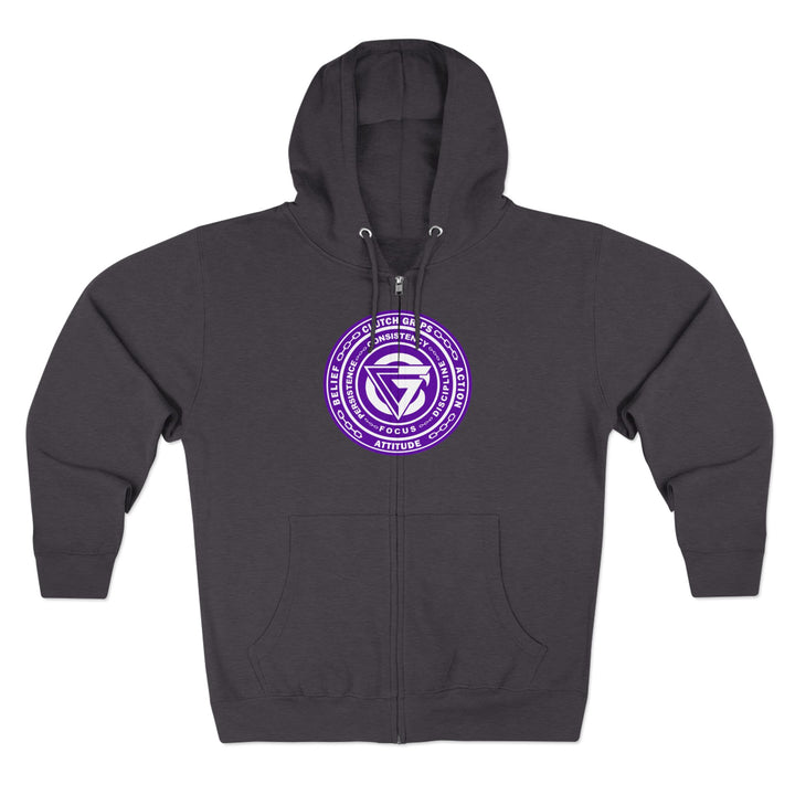 CG COLISEUM MAC PURPLE WHITE /LIFT HARDER ZIP UP