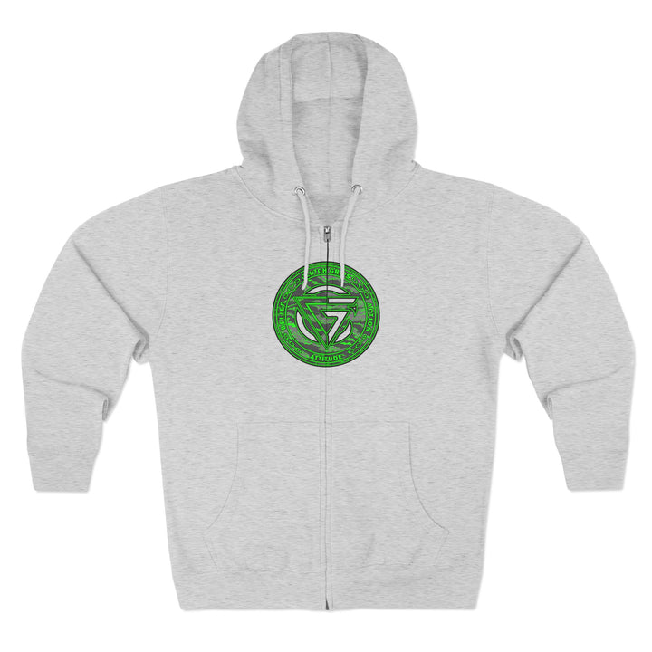 CG ANGRY DOG GREEN GREY CAMO /LIFT OR DIE ZIP UP