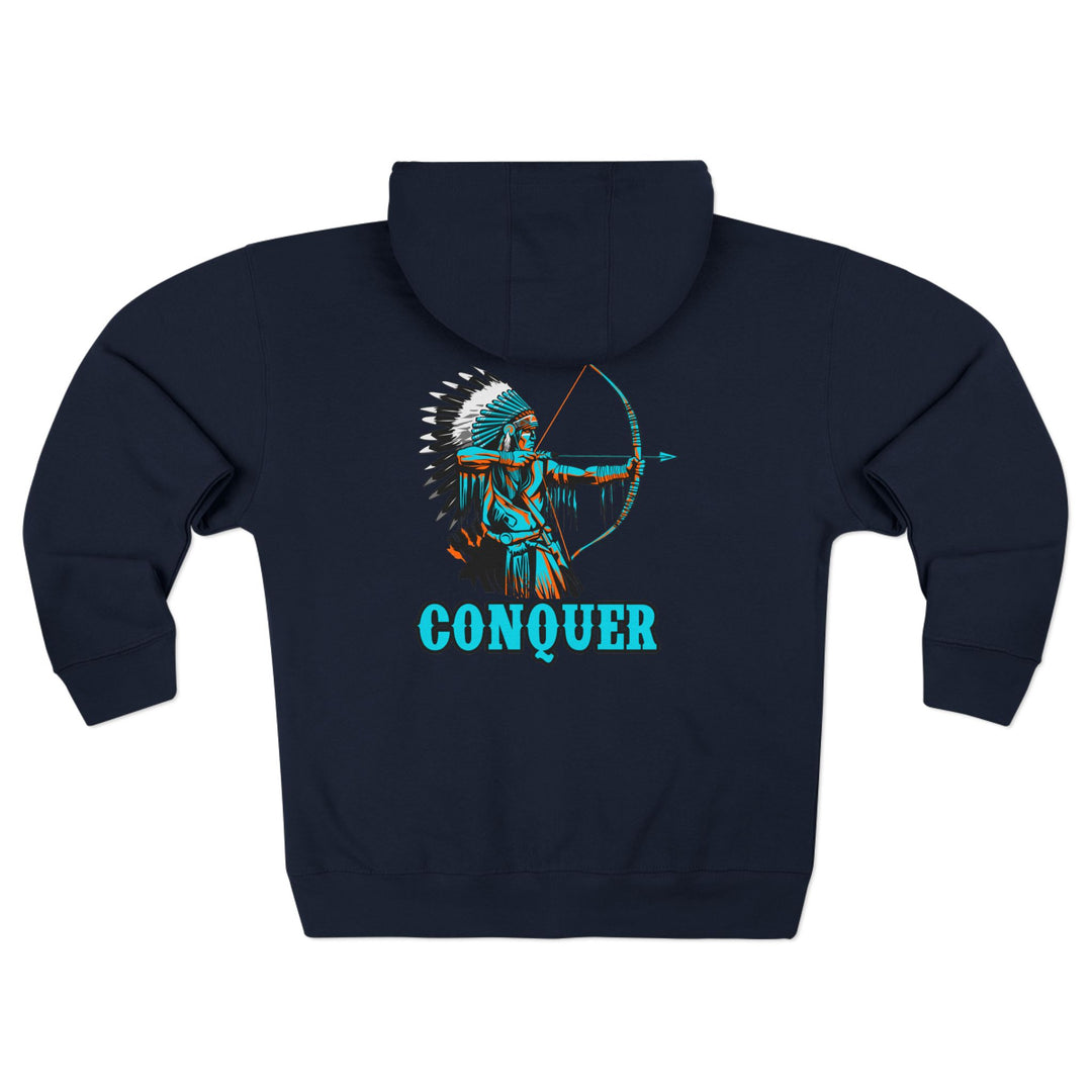CG BIG MAC CHIEF AQUA ORANGE/CONQUER ZIP UP