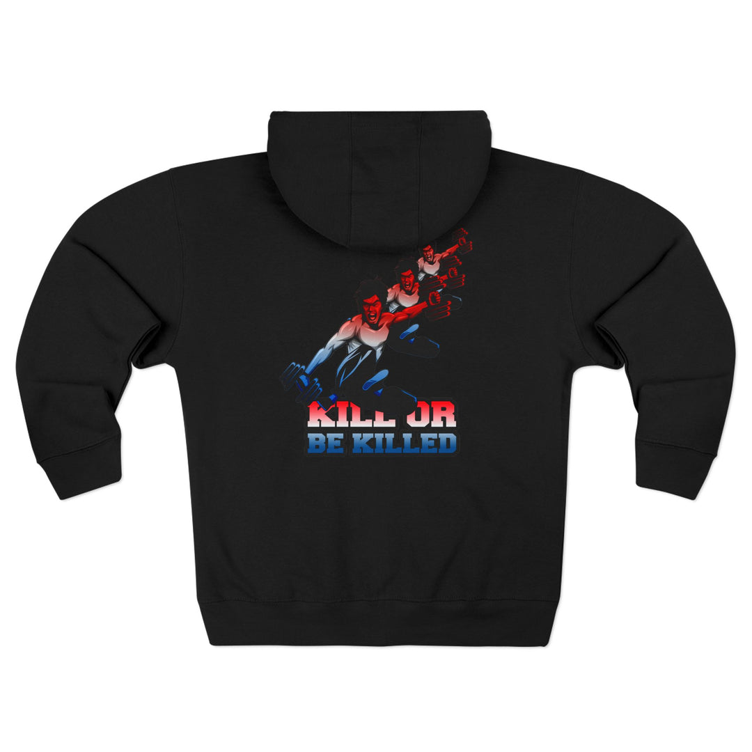 CG LIFT KICK RED WHITE BLUE FADE/KILL OR BE KILLED ZIP UP