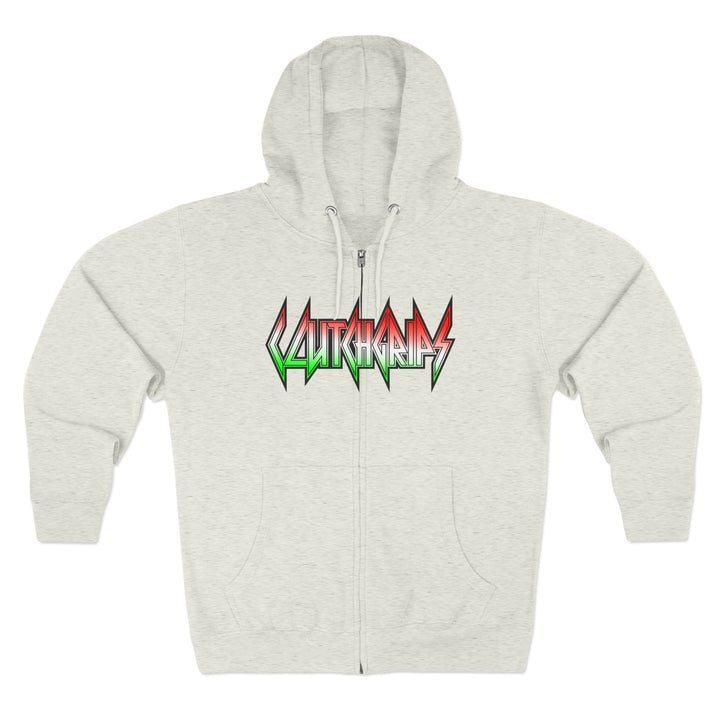 CG SKULLATOR SGL BELL DRAGON TIGER RED WHITE GREEN FADE /STAY SAVAGE ZIP UP
