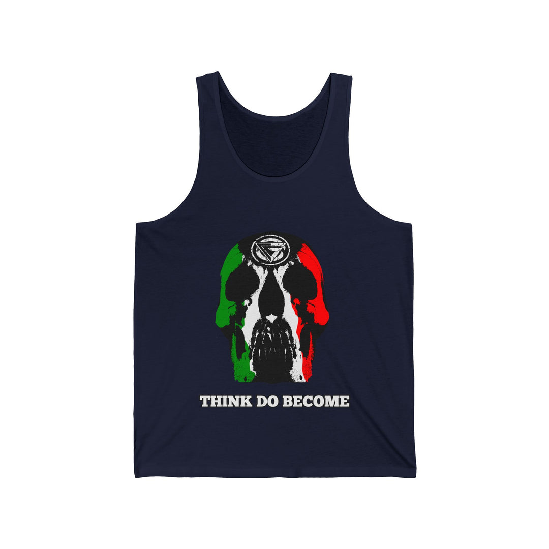 SKULLATOR TANK RED WHITE GREEN /THINK DO BECOME