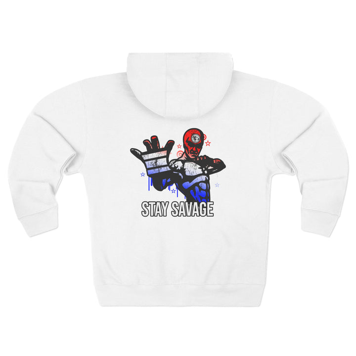 CG GRIP MASTER MAC RED WHITE BLUE FADE/STAY SAVAGE ZIP UP