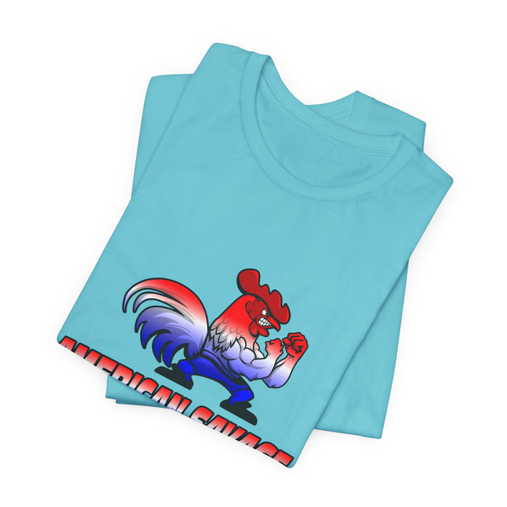 CG ANGRY ROOSTER RED WHITE BLUE FADE/AMERICAN SAVAGE