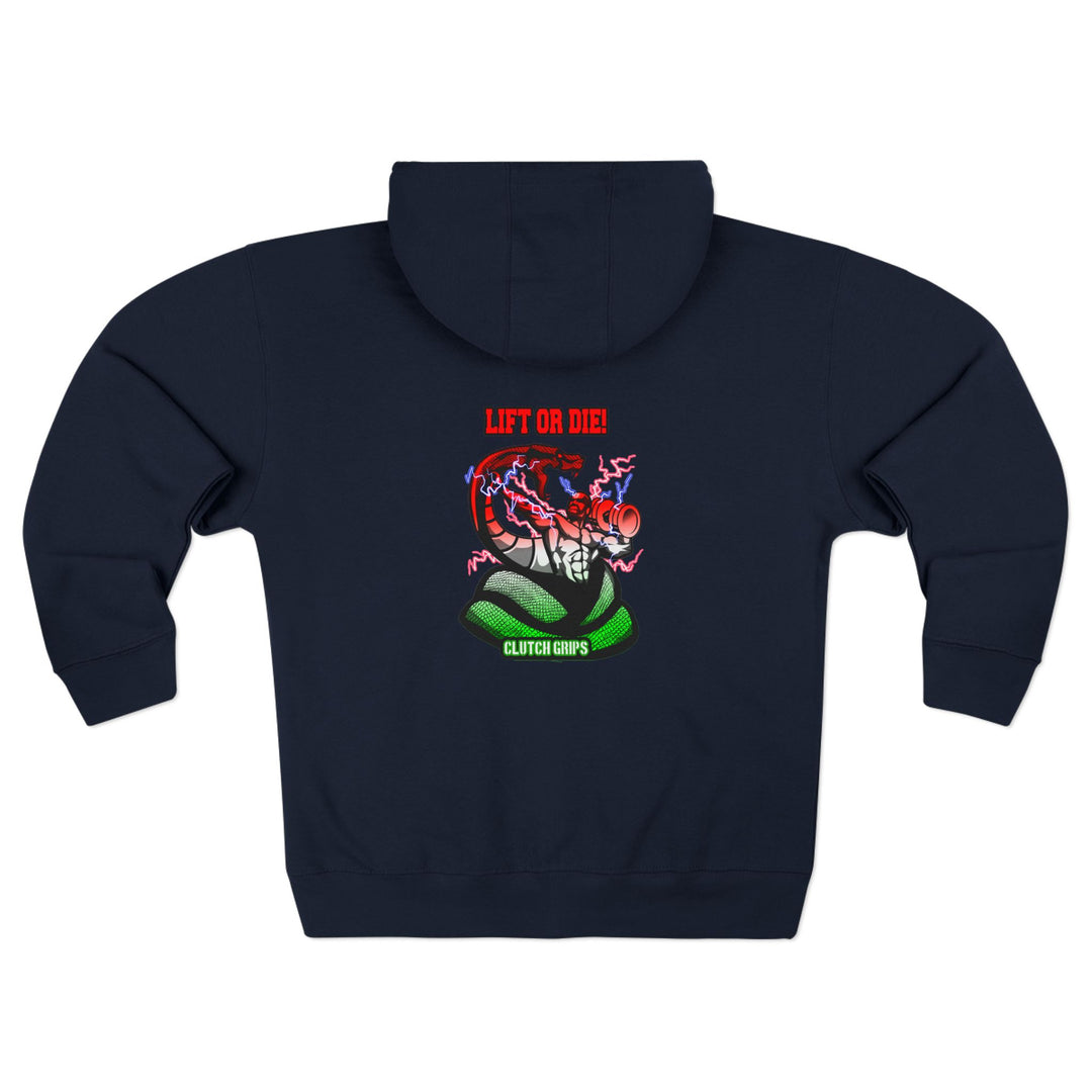 MAC VS SNAKE RED WHITE GREEN FADE /LIFT OR DIE ZIP UP