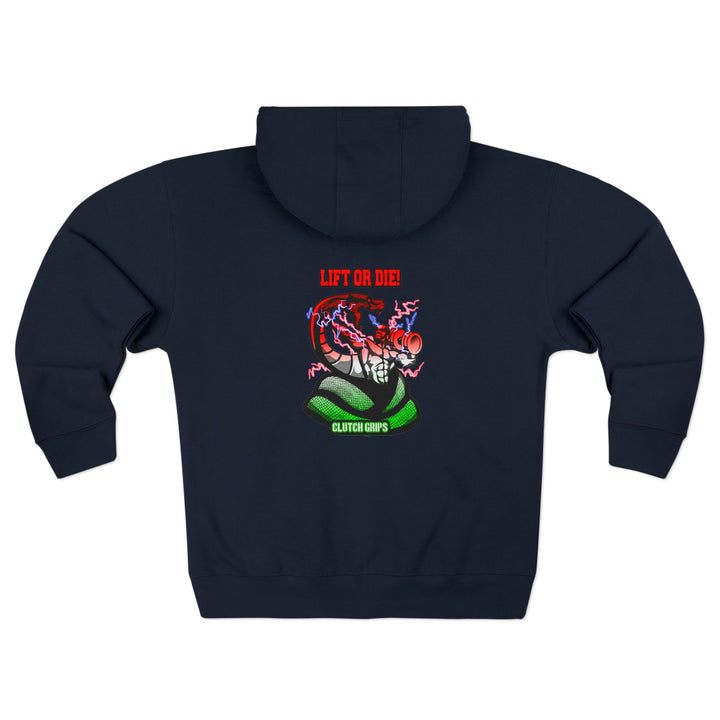 MAC VS SNAKE RED WHITE GREEN FADE /LIFT OR DIE ZIP UP