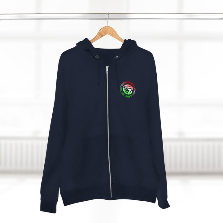 SKULLATOR SGL BELL DRAGON TIGER RED WHITE GREEN FADE/READY FOR WAR ZIP UP