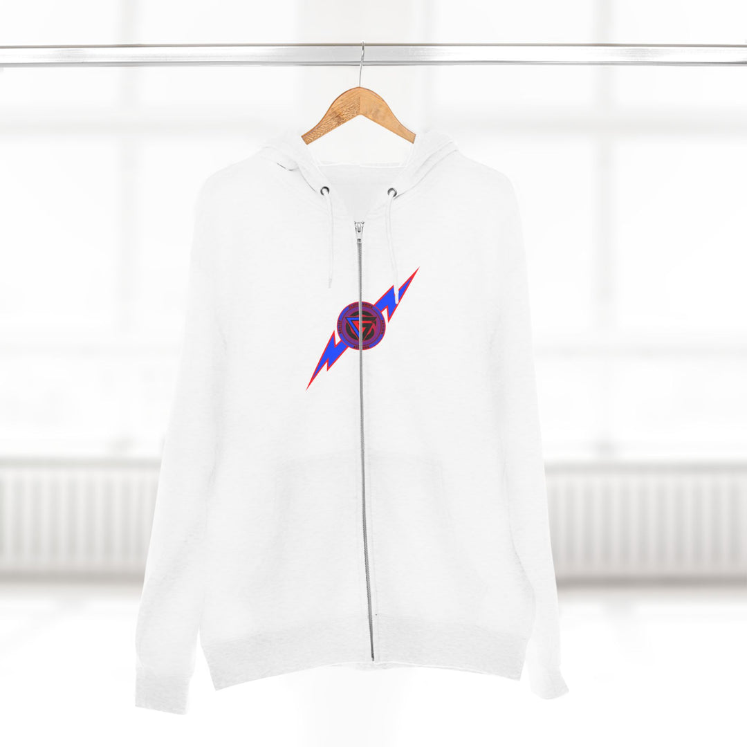 CG LION HEART RED WHITE BLUE /FIGHT FOR IT ZIP UP
