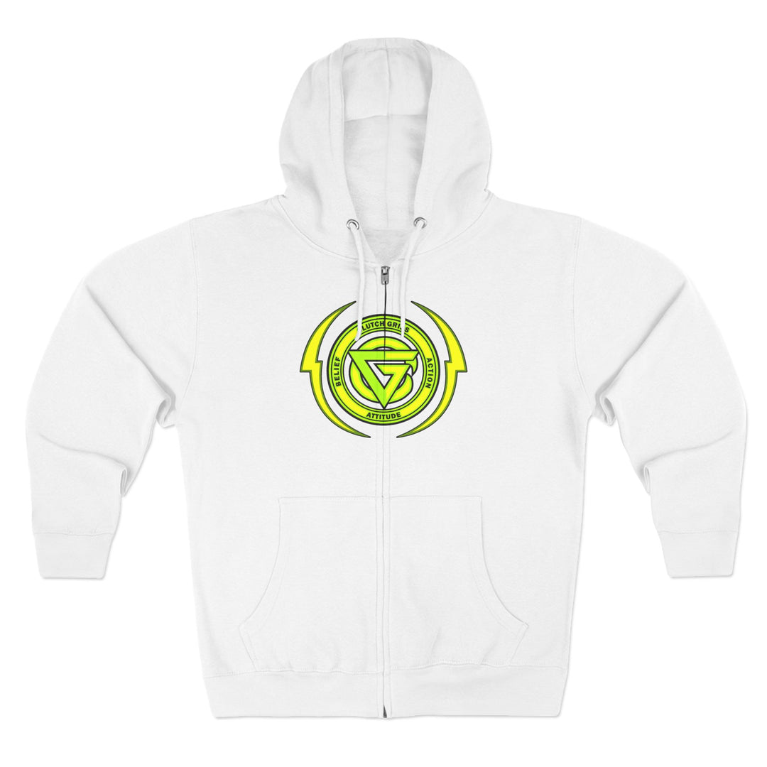 CG LIME GREEN COLISEUM MAC LIFT HARDER ZIP UP