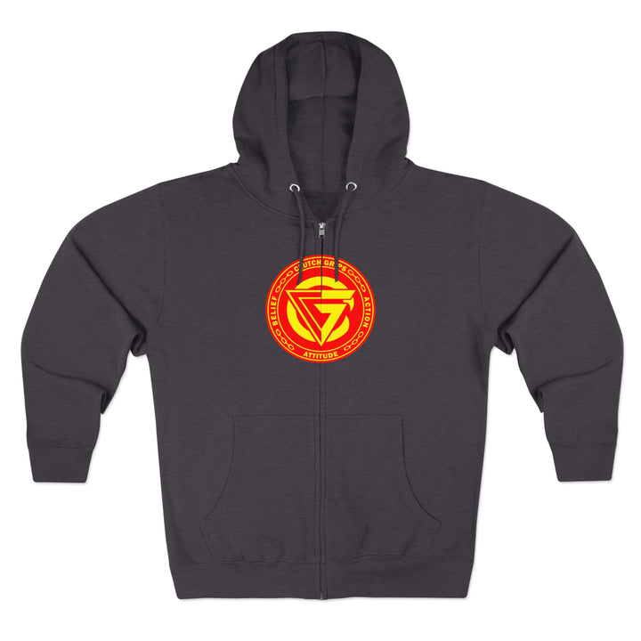 CG SAMURAI MASK ORANGE GOLD /CLUTCHGRIPS ZIP UP