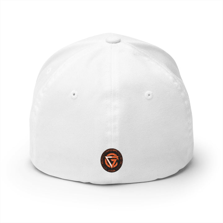 CG FINAL BOSS RED BLACK LOGO /FLAG /STAY SAVAGE Closed-Back Structured Cap (Embroidery)