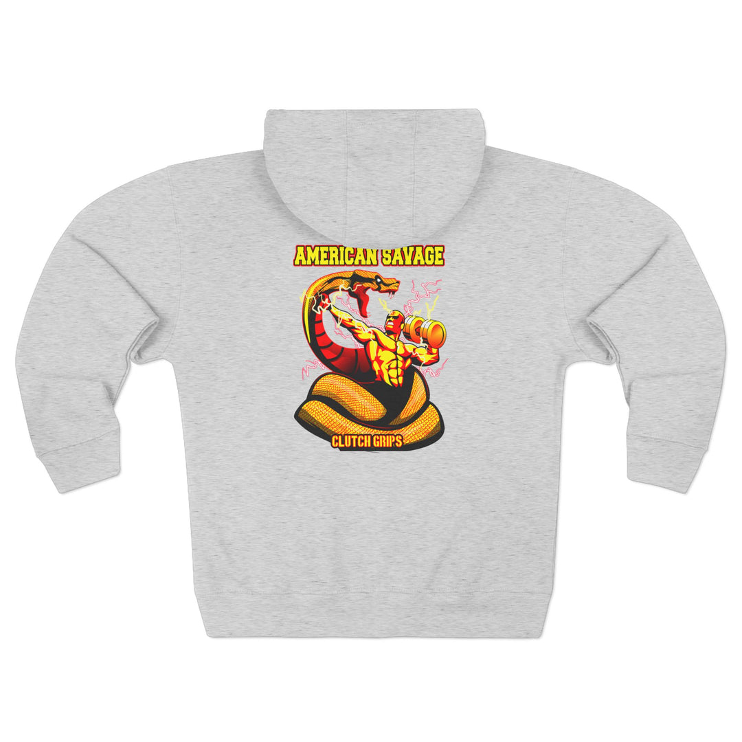 CG MAC VS SNAKE GOLD RED  /AMERICAN SAVAGE ZIP UP