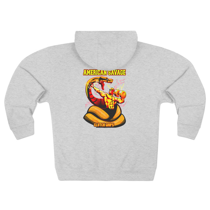 CG MAC VS SNAKE GOLD RED  /AMERICAN SAVAGE ZIP UP