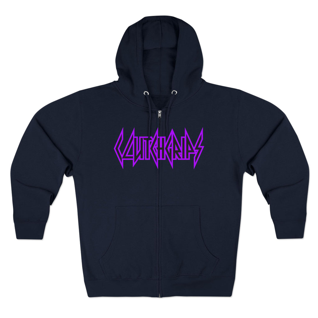 CG SKULL PURPLE NURPLE /LIFT OR DIE ZIP UP