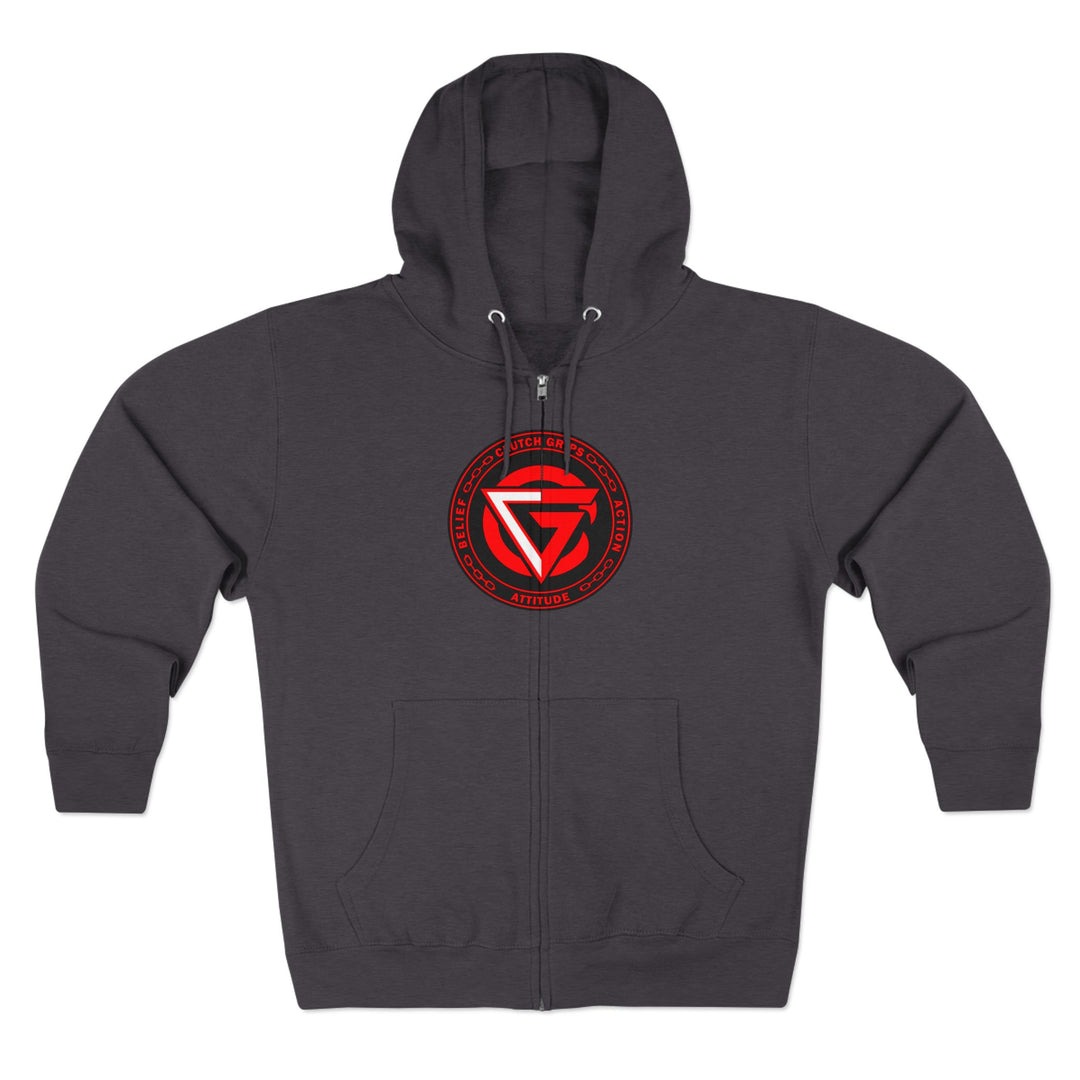 CG OUTLAW RED BLACK /CONQUER ZIP UP