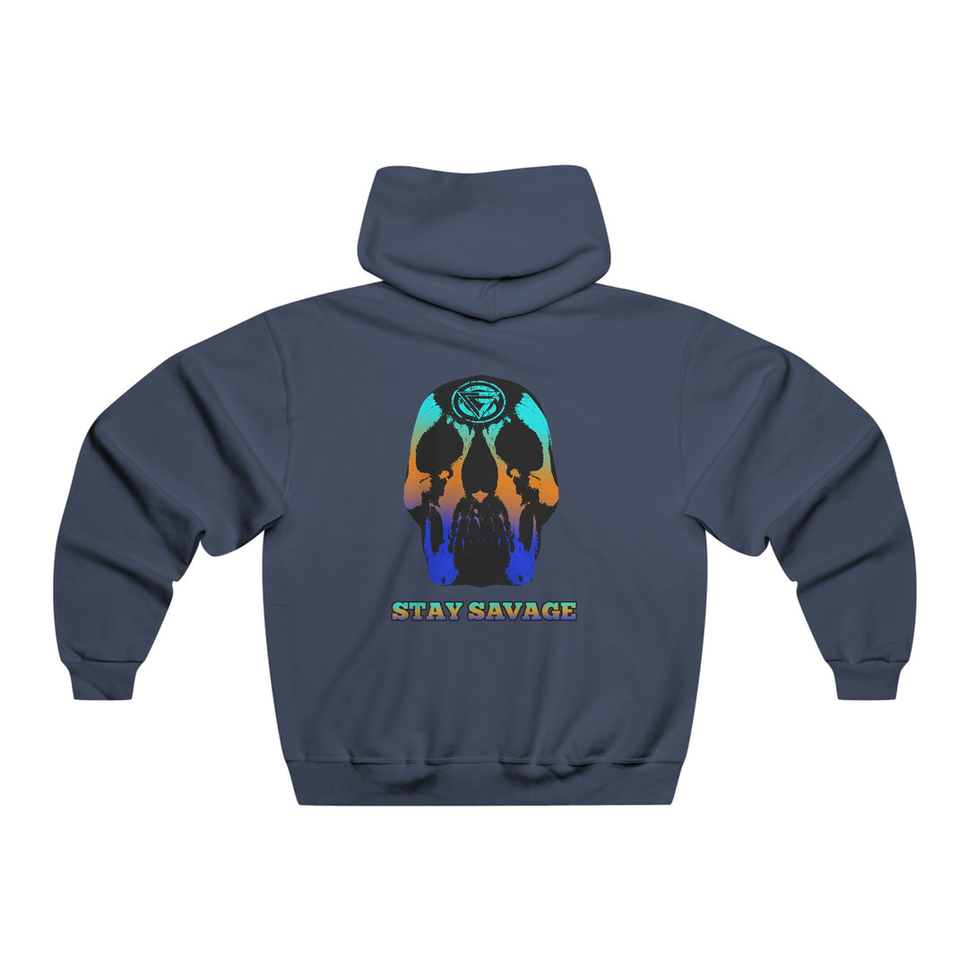 SKULLATOR-BLUE ORANGE AQUA FADE/STAY SAVAGE