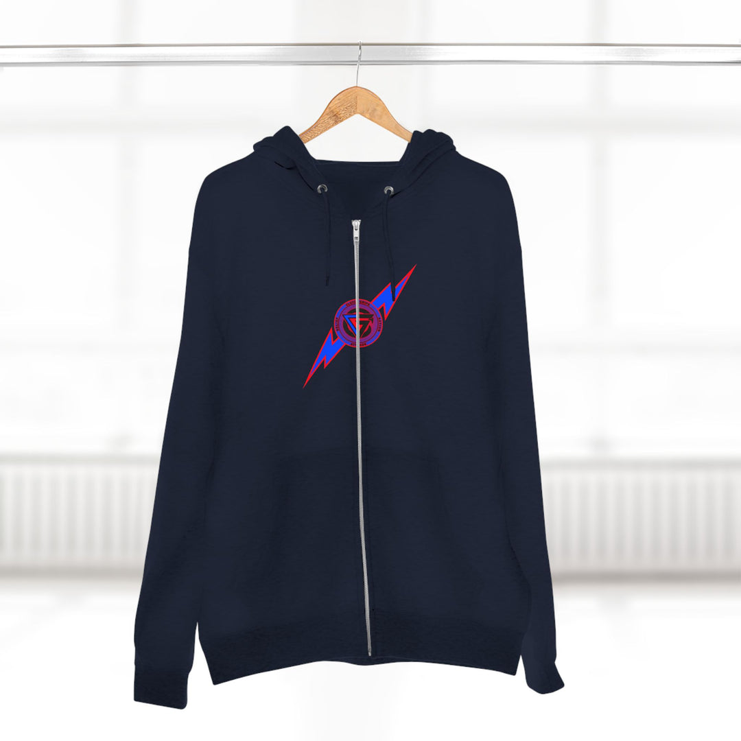 CG LION HEART RED WHITE BLUE /FIGHT FOR IT ZIP UP