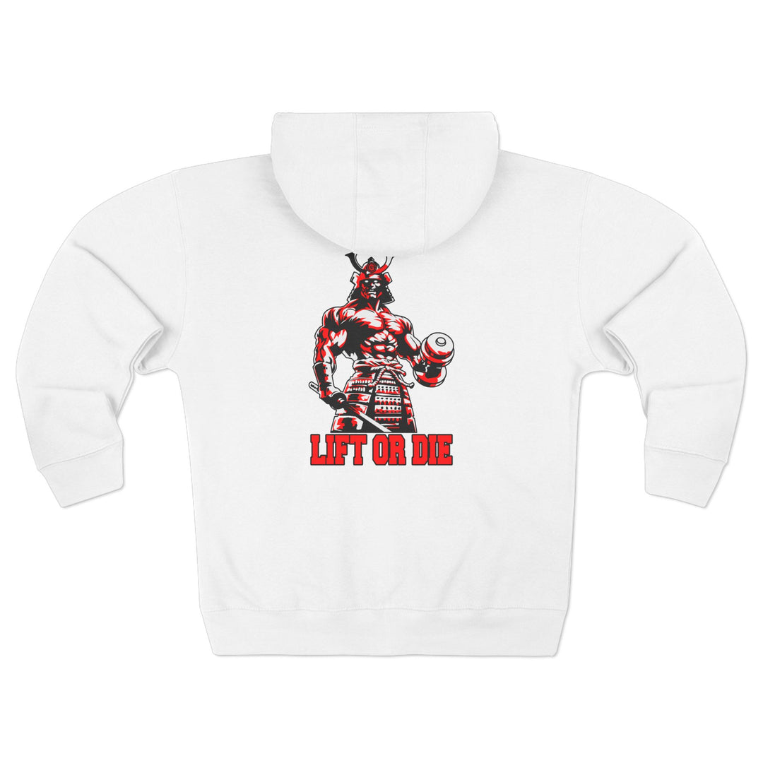 SAMURAI MASTER TRAINER RED WHITE BLACK /LIFT OR DIE ZIP UP