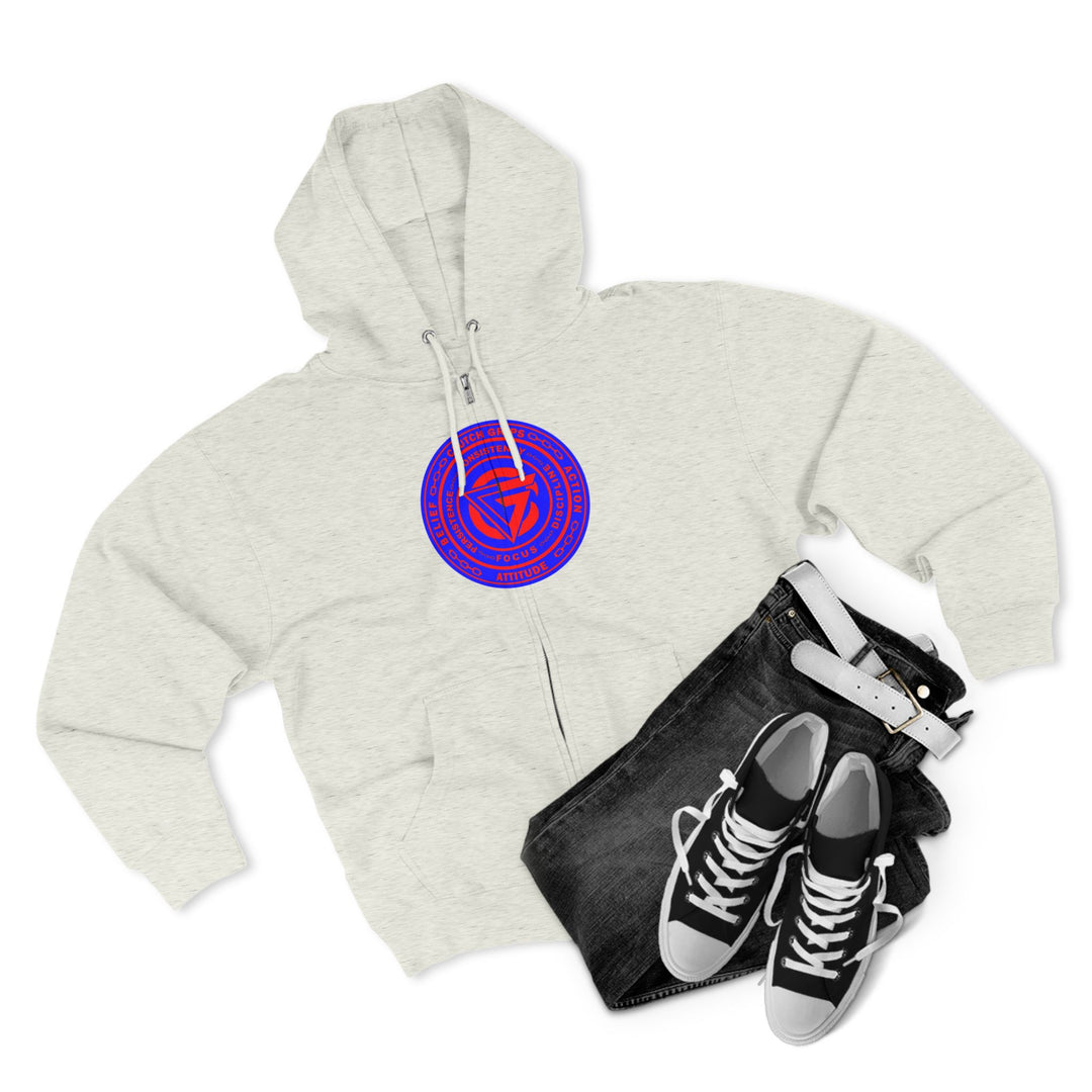 MAC VS SNAKE RED BLUE /LIFT OR DIE ZIP UP