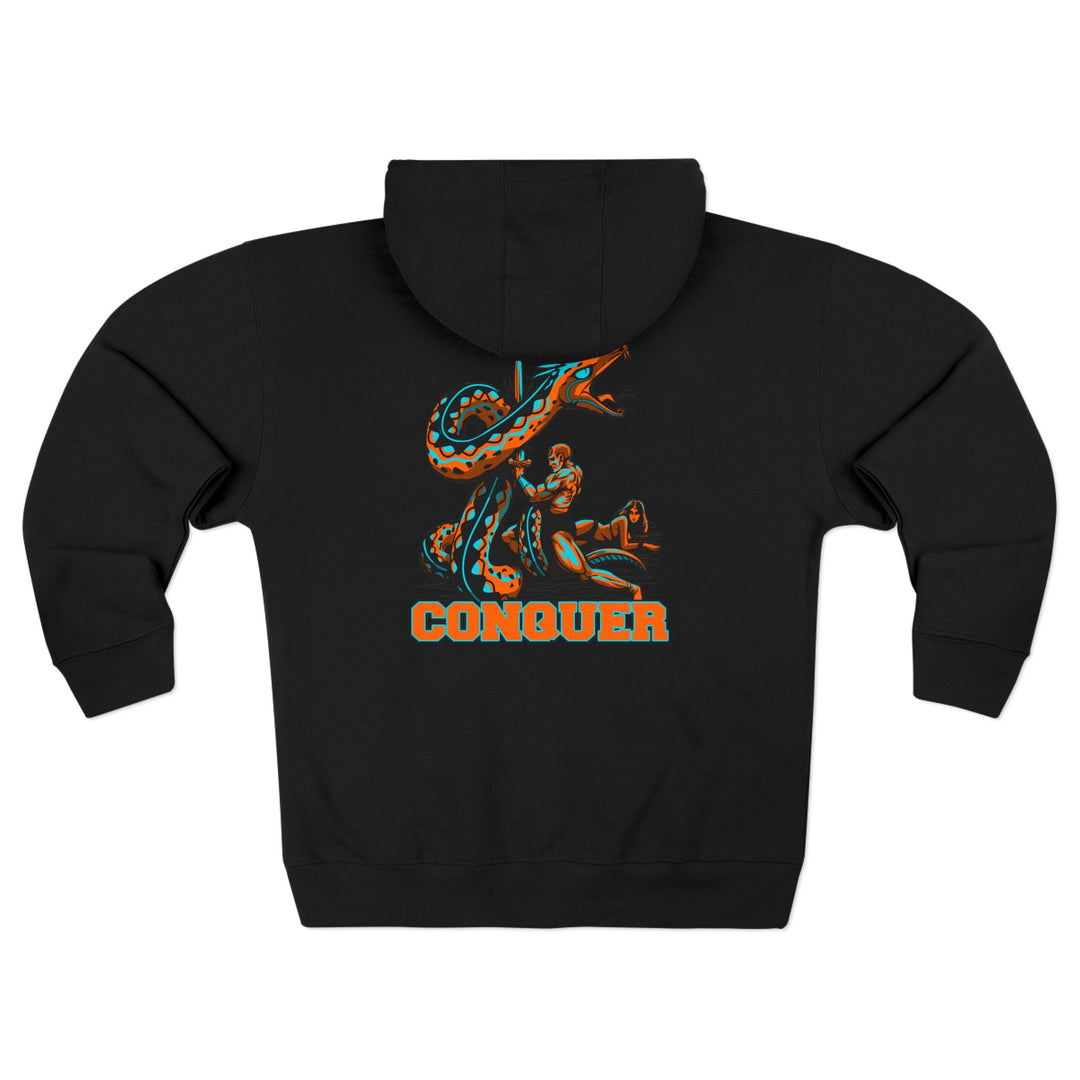 CG SERPENT SLAYER RED MIAMI COLORS /CONQUER ZIP UP