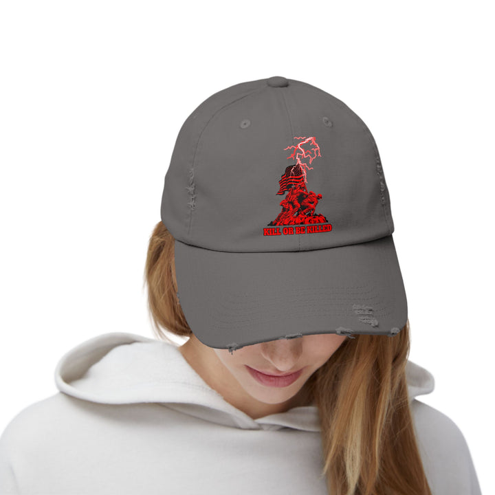 AMERICAN FREEDOM WARRIOR RED/KILL OR BE KILLED CAP